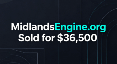 MidlandsEngine.org Sold for $36,500 via GoDaddy Auctions