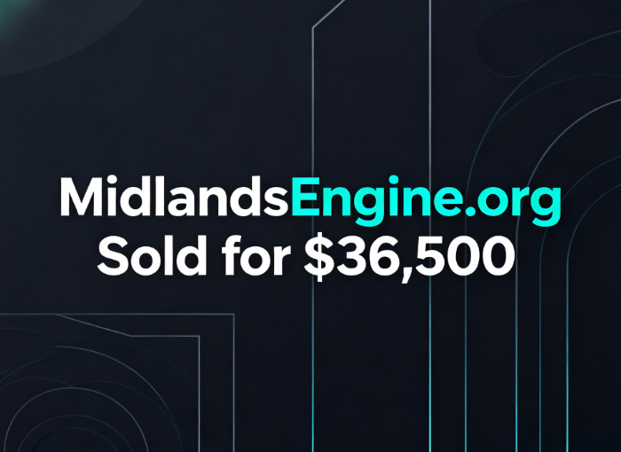 MidlandsEngine.org Sold for ,500 via GoDaddy Auctions