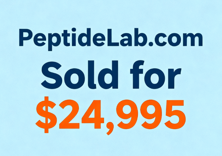 PeptideLab.com Sold for ,995