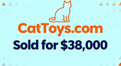 CatToys.com Sold for $38,000 via Atom.com