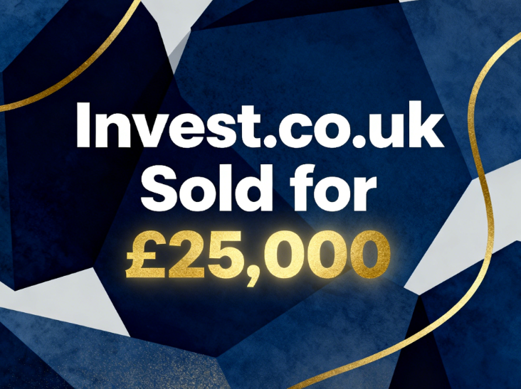 Invest.co.uk Sold for £25,000 via Sedo