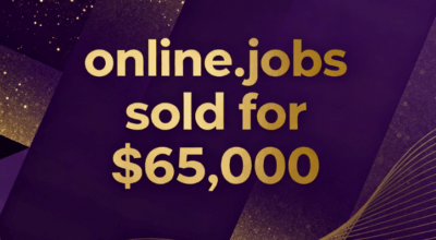 The domain name online.jobs has been sold for $65,000, becoming a high-quality asset for remote recruitment
