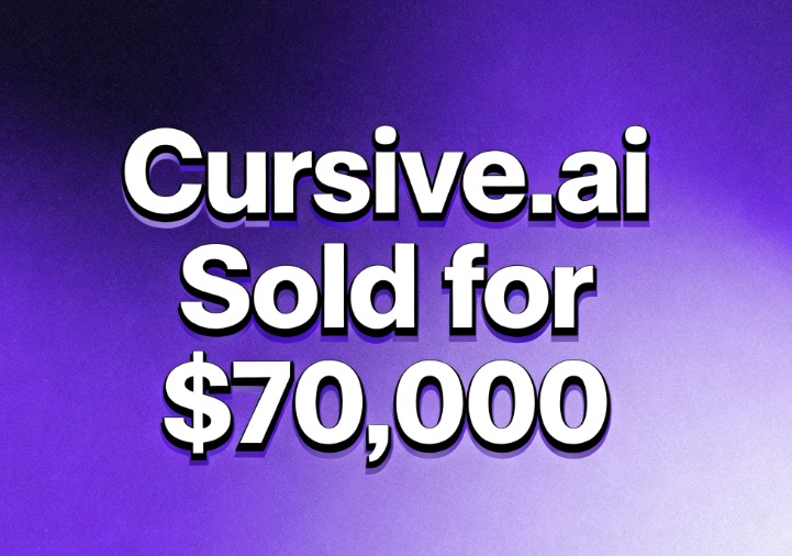 Cursive.ai Sold for ,000 via Spaceship.com