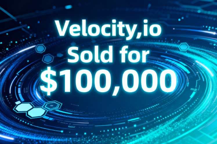 Velocity.io Sold for $100,000, Perfect for the Tech Sector
