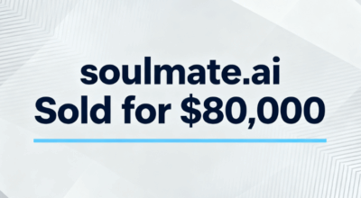 soulmate.ai Sold for $80,000 via Spaceship.com