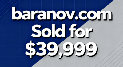 baranov.com Sold for $39,999 via Afternic