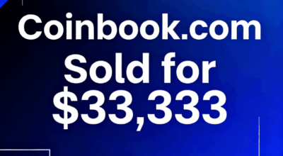 Coinbook.com Sold for $33,333 via Park.io