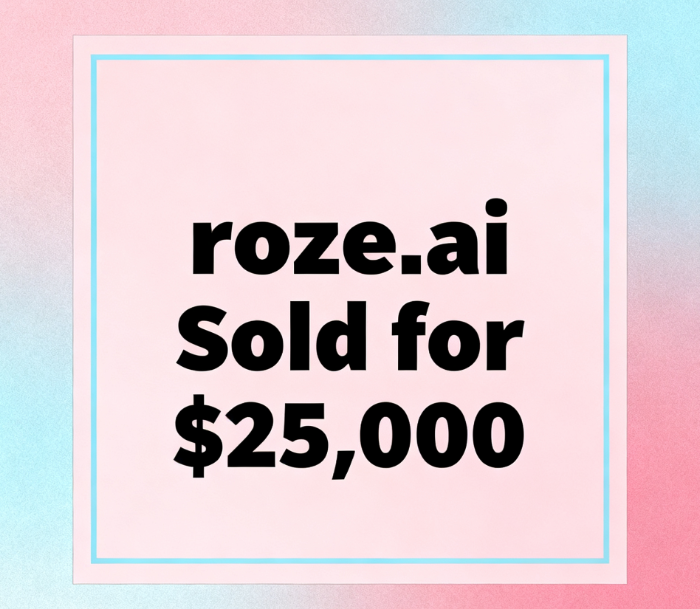 roze.ai Sold for ,000: A Fusion of Elegance and Intelligence