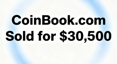 CoinBook.com Sold for $30,500, Defining a "Golden Rule" in the Crypto World