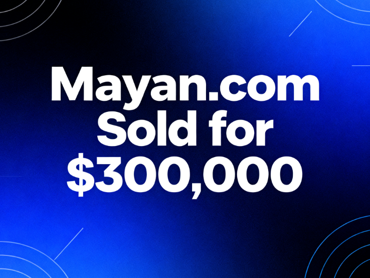 Mayan.com Sold for $300,000 via Spaceship.com