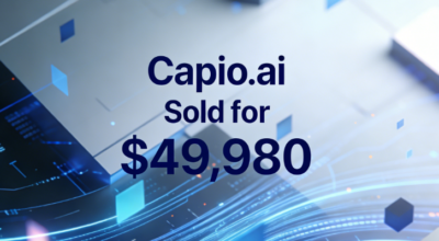 Capio.ai Sold for $49,980, Precisely Aligning with the Technological Characteristics of the AI ​​Industry