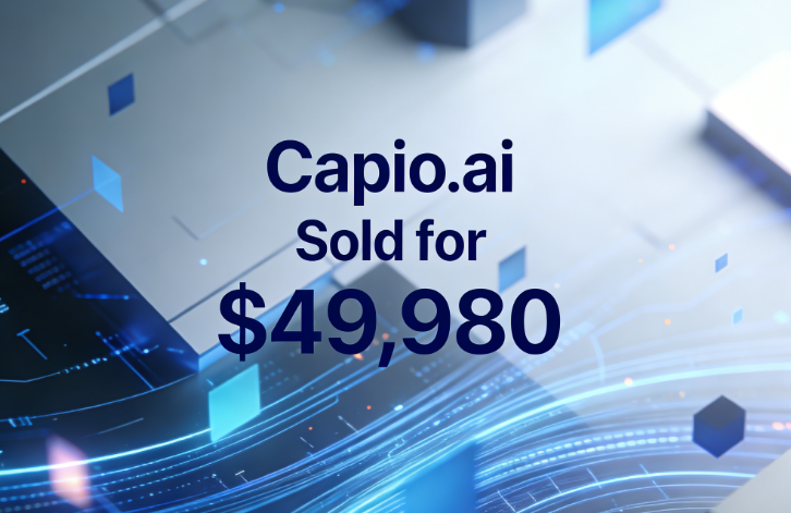 Capio.ai Sold for ,980, Precisely Aligning with the Technological Characteristics of the AI Industry