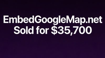 EmbedGoogleMap.net Sold for $35,700 via Dynadot