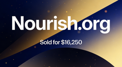 Nourish.org Sold for $16,250 via GoDaddy