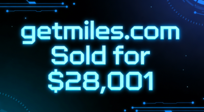 getmiles.com Sold for $28,001 via GoDaddy