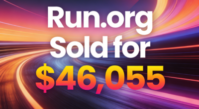 Run.org Sold for $46,055 via GoDaddy Auctions