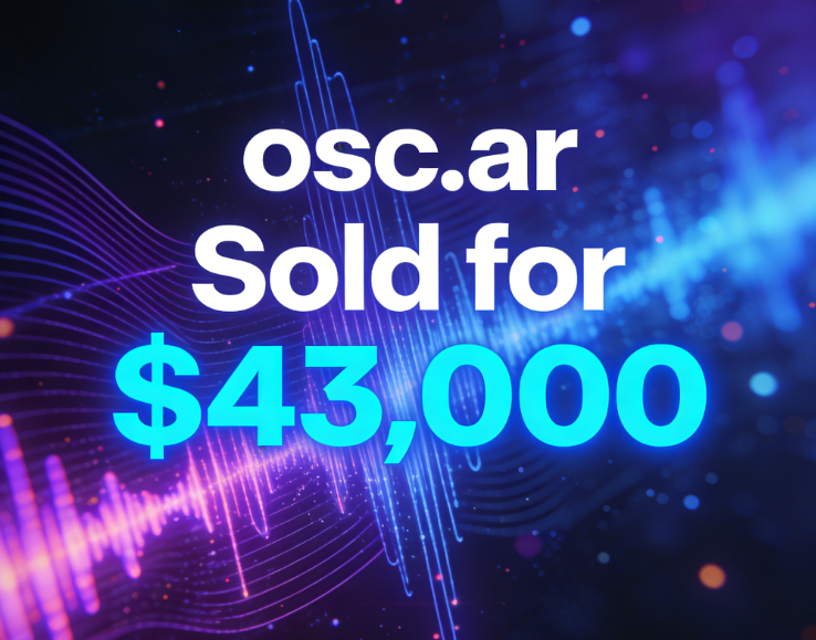 osc.ar Sold for ,000: Three-Letter Abbreviation + Dual Attributes Empowering It