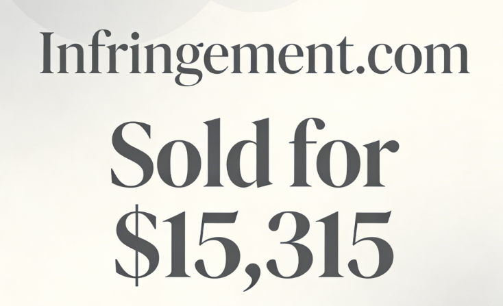 Infringement.com Sold for ,315: A Key Advantage for Infringement Rights Protection Domains