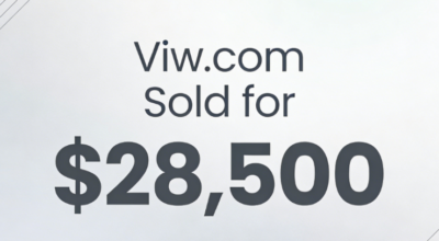 Viw.com Sold for $28,500 via GoDaddy Auctions