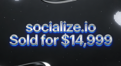 socialize.io Sold for $14,999 via Spaceship.com