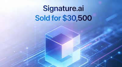Signature.ai Sold for $30,500 via Namecheap, Precisely Targeting Smart Signatures!
