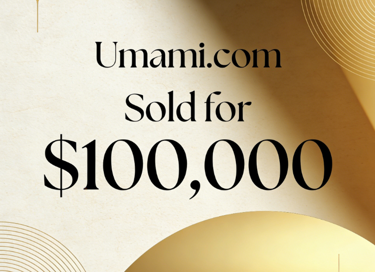 Umami.com Sold for 0,000, Becoming a Hot Commodity in the Industry Due to its "Fifth Taste" Attribute