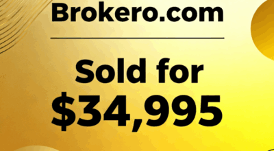 Brokero.com Sold for $34,995, Targeting the Brokerage Service Sector