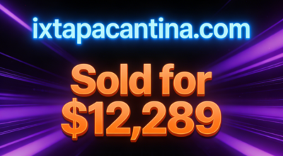 ixtapacantina.com Sold for $12,289 via Namecheap