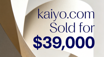 kaiyo.com Sold for $39,000 via DropCatch