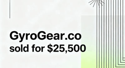 The domain name GyroGear.co sold for $25,500, highlighting its technological brand value