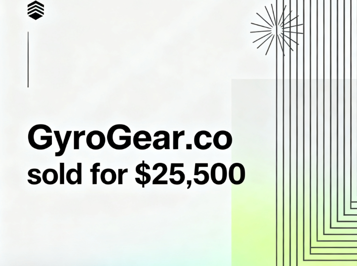 The domain name GyroGear.co sold for ,500, highlighting its technological brand value
