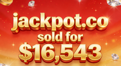 jackpot.co sold for $16,543, revealing the "luck and value" behind the domain name