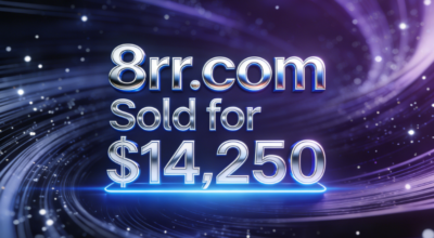 8rr.com Sold for $14,250 via GoDaddy Auctions