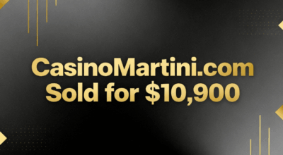 CasinoMartini.com Sold for $10,900 via Namecheap