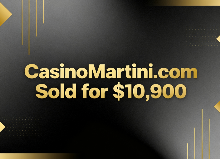 CasinoMartini.com Sold for ,900 via Namecheap