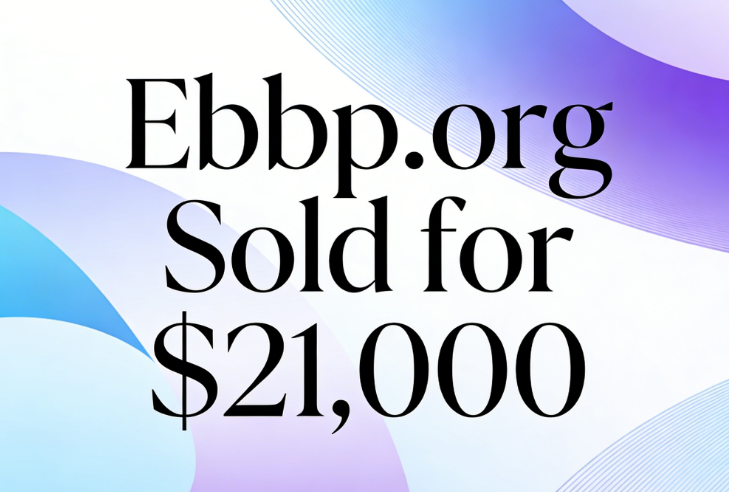 Ebbp.org Sold for ,000 via GoDaddy