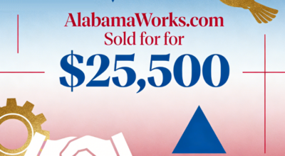 AlabamaWorks.com Sold for $25,500 via GoDaddy