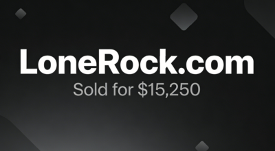 LoneRock.com Sold for $15,250 via GoDaddy Auctions