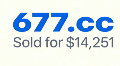 677.cc Sold for $14,251! Analysis of the Domain's Auspicious Meaning and Commercial Value