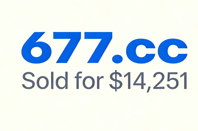 677.cc Sold for $14,251! Analysis of the Domain’s Auspicious Meaning ...