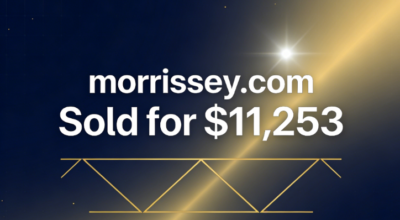morrissey.com Sold for $11,253 via GoDaddy