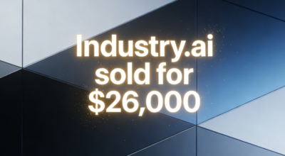 Industry.ai Tops Sedo's Weekly Transaction Chart with $26,000