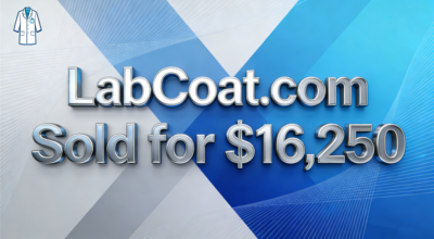 LabCoat.com Sold for $16,250 via GoDaddy Auctions