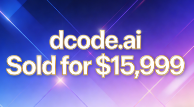 dcode.ai Sold for $15,999, Domain Meaning Highlights Core Value in AI Field