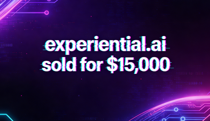 experiential.ai sold for ,000, highlighting the value of the AI ​​experience sector