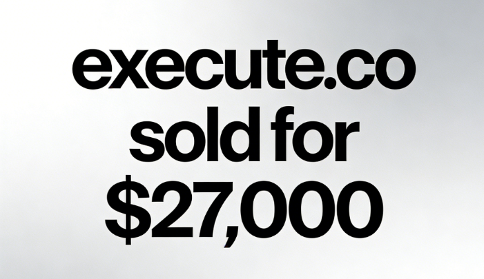 The domain execute.co was sold for ,000 through NamePros