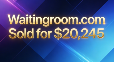 Waitingroom.com Sold for $20,245, Demonstrating the Commercial Potential of a Premium General Purpose Domain
