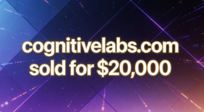 The domain name cognitivelabs.com was sold for $20,000 through Sedo