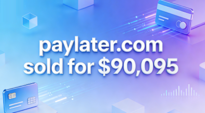 paylater.com sold for $90,095, perfectly aligning with the current popular BNPL market