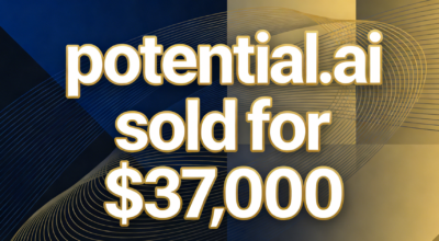 The domain potential.ai sold for $37,000, further fueling the AI ​​domain name market